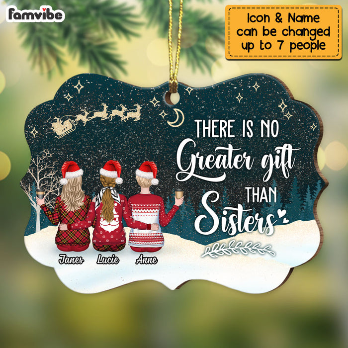 Personalized Friend There Is No Greater Gift Than Sisters Benelux Ornament NB42 32O69 1