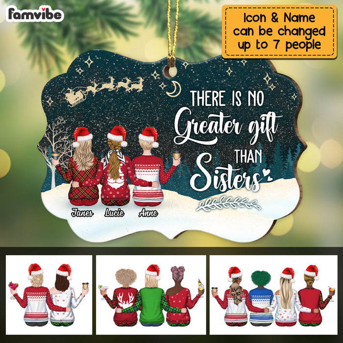 Personalized Friend There Is No Greater Gift Than Sisters Benelux Ornament NB42 32O69 1