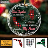 Personalized Close Together Long Distance Christmas LDR Circle Ornament NB12 58O47 1