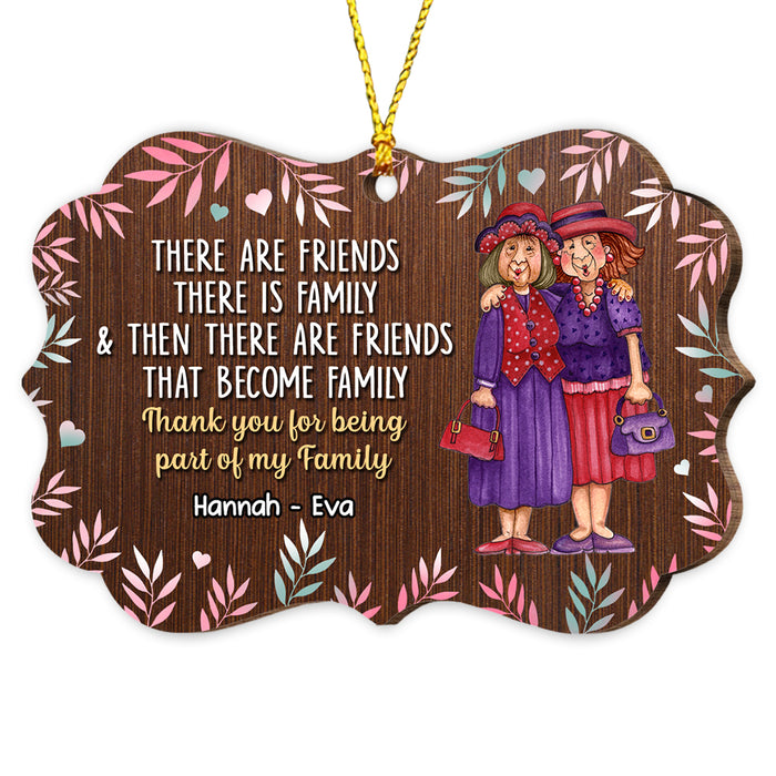 Personalized Friends Become Family Benelux Ornament NB13 30O53 1