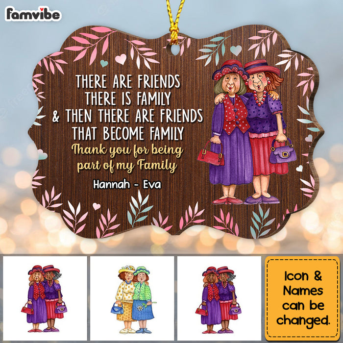 Personalized Friends Become Family Benelux Ornament NB13 30O53 1
