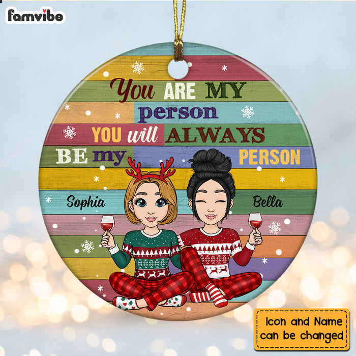 Personalized My Person Friend Circle Ornament NB31 36O47 1