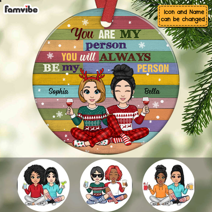 Personalized My Person Friend Circle Ornament NB31 36O47 1