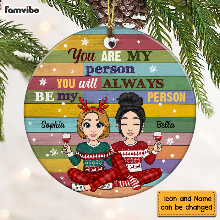 Personalized My Person Friend Circle Ornament NB31 36O47 1
