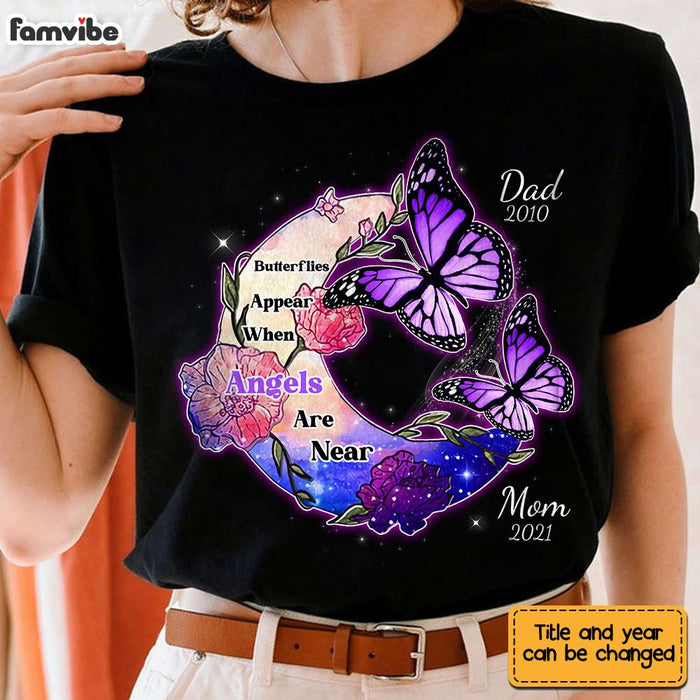 Personalized Butterfly Memorial Circle Ornament Shirt - Hoodie - Sweatshirt NB11 36O28 1