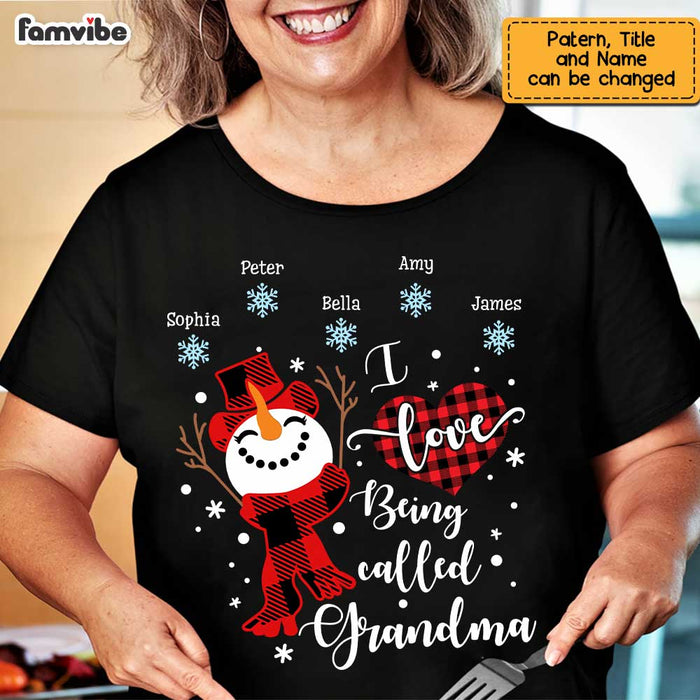 I love being a grandma - Christmas gift for grandma, snowman family Shirt,  Hoodie, Sweatshirt - FridayStuff