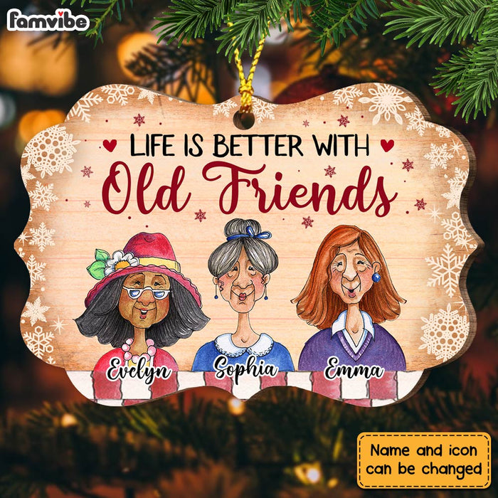 Personalized Old Friends Better Benelux Ornament NB22 36O28 1