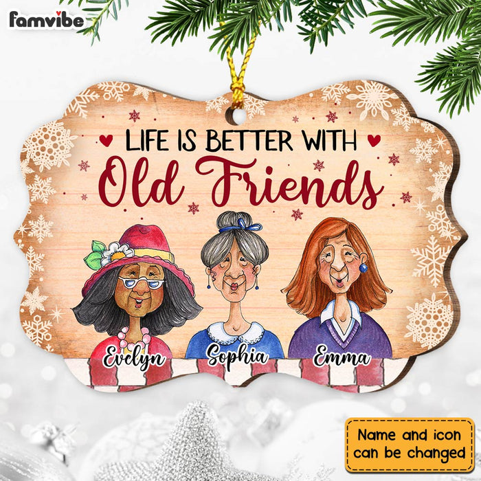 Personalized Old Friends Better Benelux Ornament NB22 36O28 1