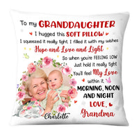 Personalized To My Granddaughter Elephant Photo Pillow NB21 32O28 thumb 1