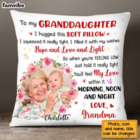 Personalized To My Granddaughter Elephant Photo Pillow NB21 32O28 thumb 1