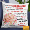 Personalized To My Granddaughter Elephant Photo Pillow NB21 32O28 1
