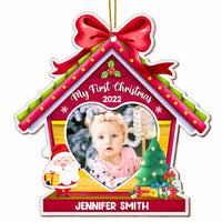Personalized Photo Frame Baby's First Christmas Ornament NB22 58O47 thumb 1