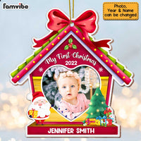 Personalized Photo Frame Baby's First Christmas Ornament NB22 58O47 thumb 1