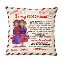 Personalized Old Friends Thank You Vintage Letter Pillow NB32 58O69 thumb 1