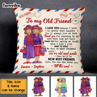 Personalized Old Friends Thank You Vintage Letter Pillow NB32 58O69 thumb 1