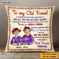 Personalized To My Old Friends Thank You Red Hat Pillow NB31 30O47 thumb 1
