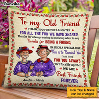 Personalized To My Old Friends Thank You Red Hat Pillow NB31 30O47 thumb 1