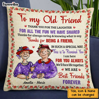 Personalized To My Old Friends Thank You Red Hat Pillow NB31 30O47 thumb 1