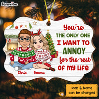 Personalized Couple You're The One I Want To Annoy Benelux Ornament NB103 32O73 thumb 1