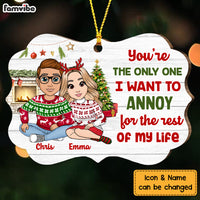 Personalized Couple You're The One I Want To Annoy Benelux Ornament NB103 32O73 thumb 1