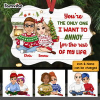 Personalized Couple You're The One I Want To Annoy Benelux Ornament NB103 32O73 thumb 1