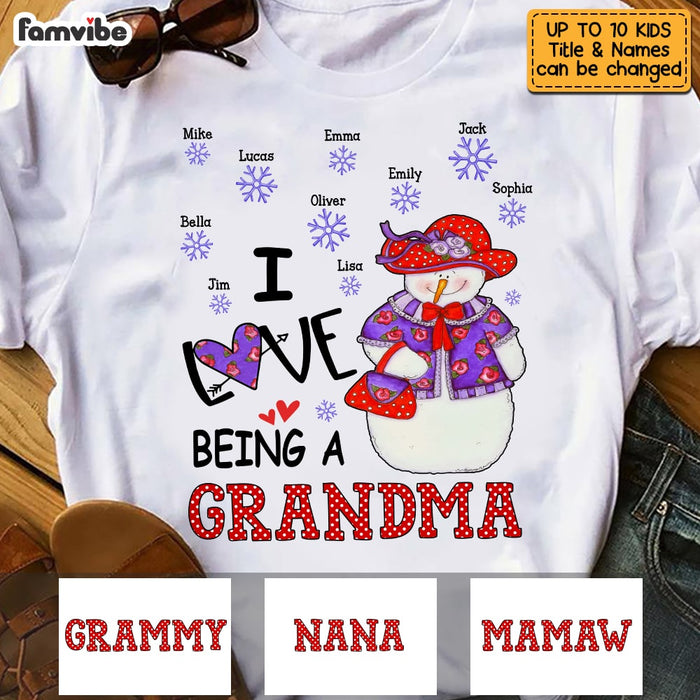Personalized Love Being A Grandma Shirt - Hoodie - Sweatshirt NB42 30O53 1