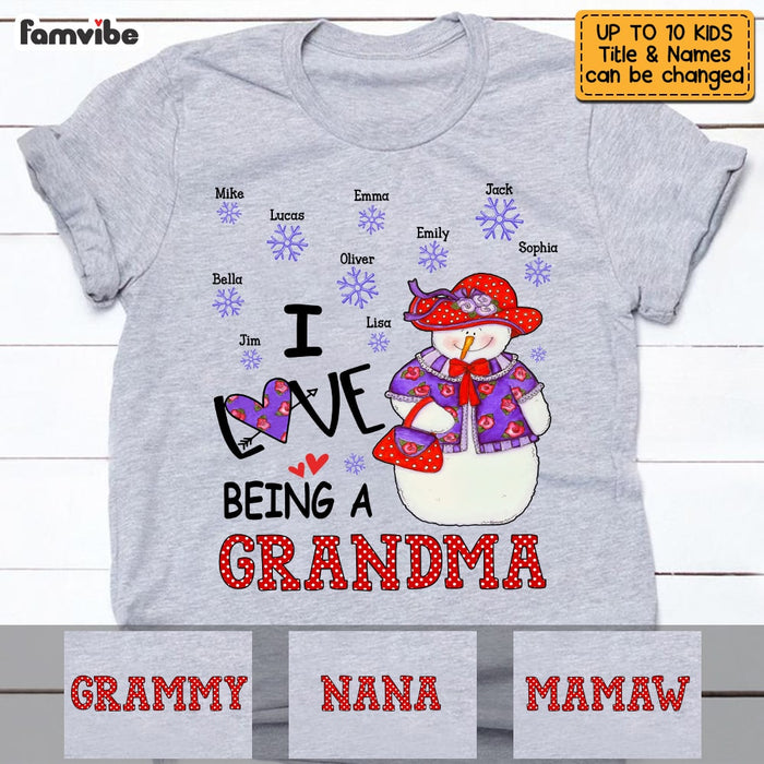Personalized Love Being A Grandma Shirt - Hoodie - Sweatshirt NB42 30O53 1