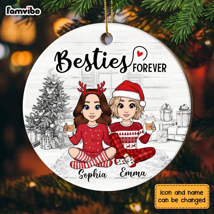 Personalized Friendship Friends Forever Circle Ornament NB32 23O28 1