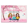 Personalized Daughters and Mother Forever Linked Together Poster 23216 1