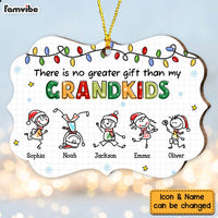 Personalized Grandma No Greater Gift Than Grandkids Drawing Benelux Ornament NB43 30O47 thumb 1