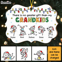 Personalized Grandma No Greater Gift Than Grandkids Drawing Benelux Ornament NB43 30O47 thumb 1