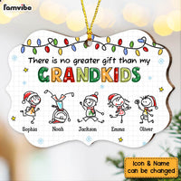 Personalized Grandma No Greater Gift Than Grandkids Drawing Benelux Ornament NB43 30O47 thumb 1