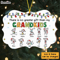Personalized Grandma No Greater Gift Than Grandkids Drawing Benelux Ornament NB43 30O47 thumb 1