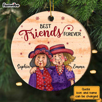 Personalized Friends Forever Circle Ornament NB33 36O28 thumb 1