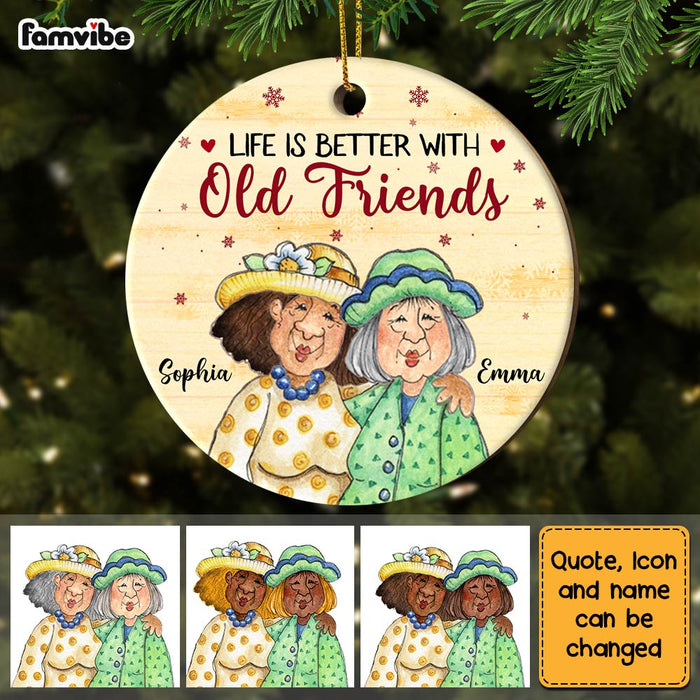 Personalized Friends Forever Circle Ornament NB33 36O28 1