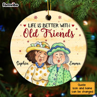 Personalized Friends Forever Circle Ornament NB33 36O28 thumb 1