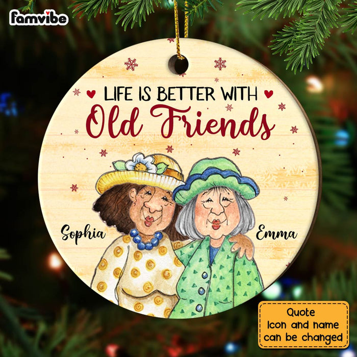 Personalized Friends Forever Circle Ornament NB33 36O28 1