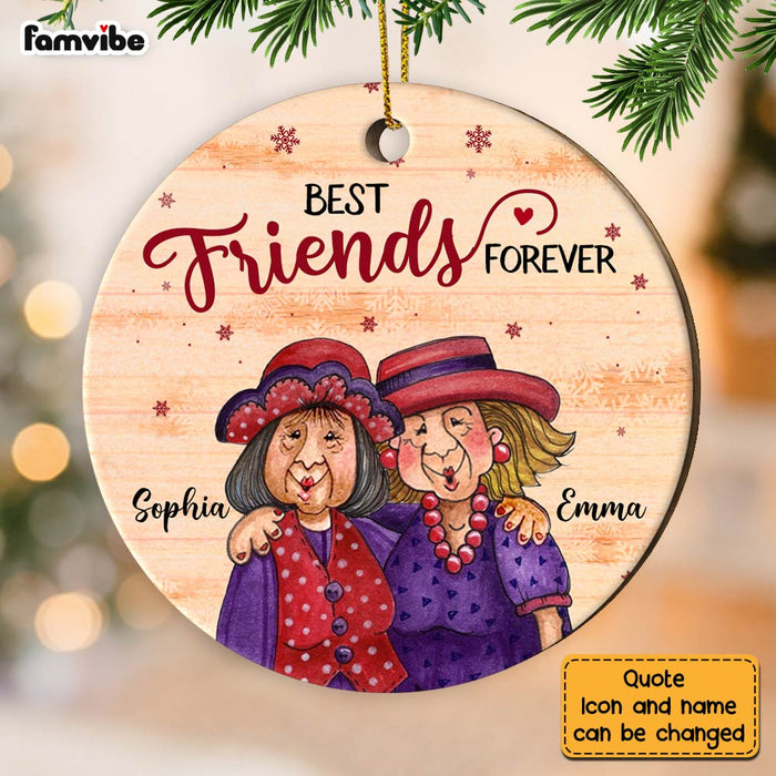 Personalized Friends Forever Circle Ornament NB33 36O28 1