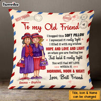 Personalized To My Old Friends Hug This Pillow NB41 30O47 thumb 1