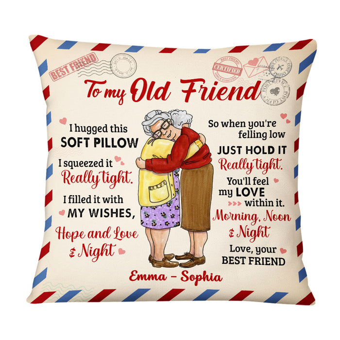 Personalized Letter To My Old Friend Pillow NB43 23O69 1