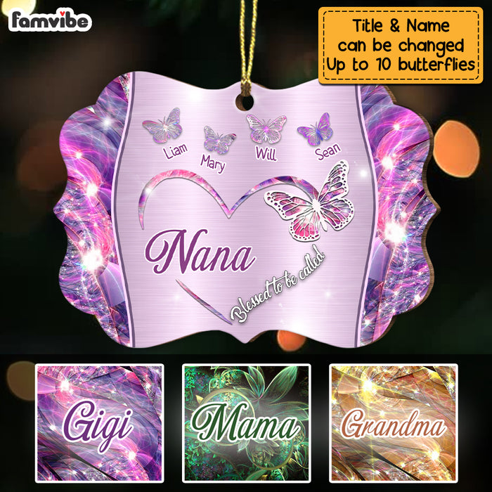 Personalized Nana Butterflies Benelux Ornament NB54 36O69 1