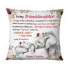 Personalized Daughter Granddaughter Elephant Pillow NB74 85O73 1