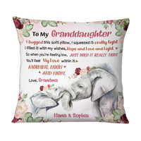 Personalized Daughter Granddaughter Elephant Pillow NB74 85O73 thumb 1