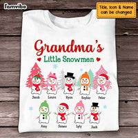 Personalized Grandkids Nana's Little Snowmen Christmas Shirt - Hoodie - Sweatshirt NB42 58O47 thumb 1