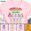 Personalized Grandkids Chillin With My Snowmies Grandma Snowman Christmas Shirt - Hoodie - Sweatshirt NB43 58O28 1