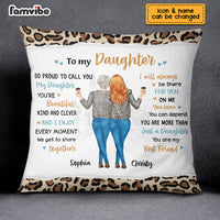 Personalized Proud To Call You My Daughter Pillow NB53 30O73 thumb 1