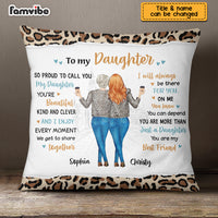 Personalized Proud To Call You My Daughter Pillow NB53 30O73 thumb 1