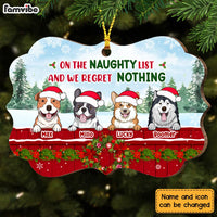 Personalized Christmas Dog On The Naughty List Benelux Ornament NB41 23O28 thumb 1