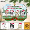 Personalized Christmas Dog On The Naughty List Benelux Ornament NB41 23O28 1