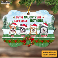 Personalized Christmas Dog On The Naughty List Benelux Ornament NB41 23O28 thumb 1